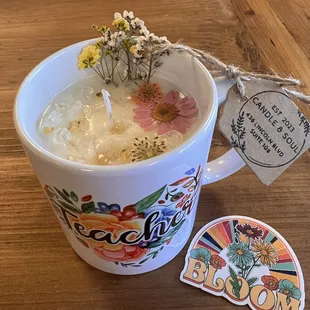 Back to school teacher candles.