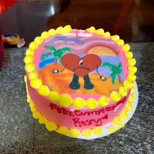 This one was vanilla with banana and strawberries inside.