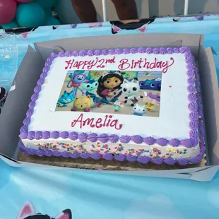 This is the cake I got... for the price I paid I was expecting something cuter but oh well lessened learned.