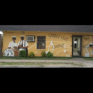 the outside of the building