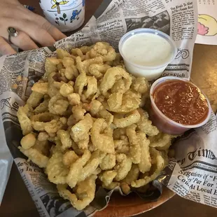 Fried banana peppers