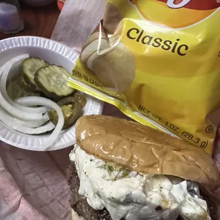 Jalapeno Cream Cheese Burger