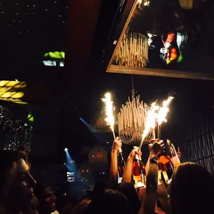 Poppin bottles in the club