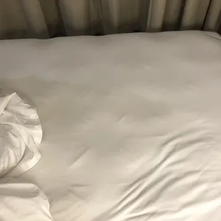 My bed is soaked in urine when I pulled back what seemed to be clean sheets. I checked in as front liner for a COVID19 case.