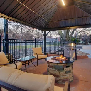 Guest can relax, grill, and enjoy each others company in our covered gazebo.
