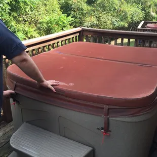 The hot tub was so decadent