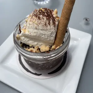 Dark Valrhona Chocolate Pot au Creme