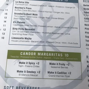 Lots of innovative cocktails!