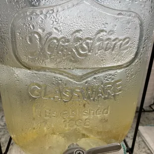 Lemon slice infused water (free)