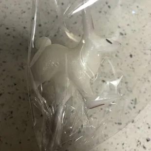 Rabbit candy... I dropped it so it's ear broke