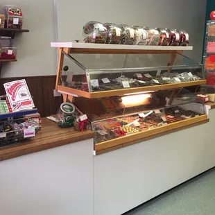 a variety of sweets on display