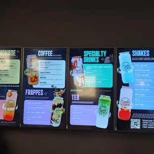 Menu board