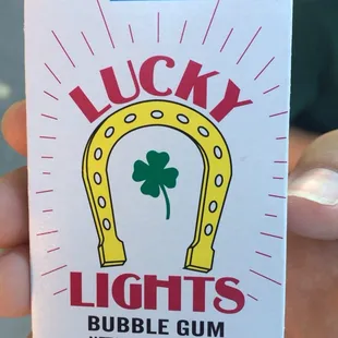 They sell bubble gum cigarettes.
