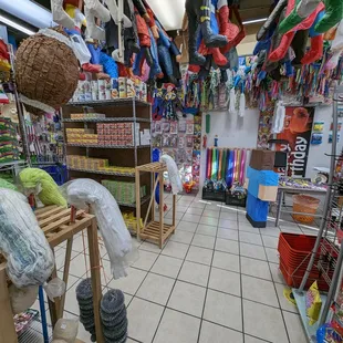 the inside of a toy store