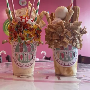 Fruity Pebble Shake and Churro Delight Shake looked and tasted good!