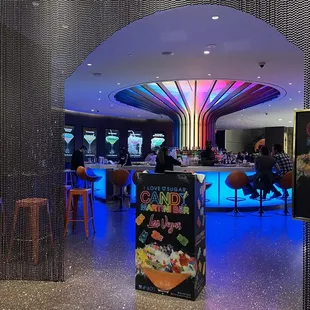 Entrance to the bar on the second floor