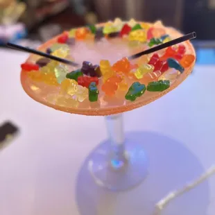 Gummy bear martini