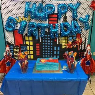 Staff put up all our decorations so well!