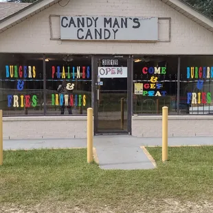 the front of the store