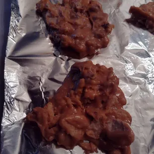 a close up of a tray of candy