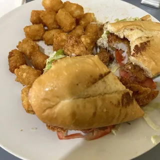Shrimp Poor Boy Sandwich