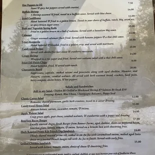 Menu, Pg. 1