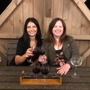 Red flight with a great friend! A nice way to end the evening!
