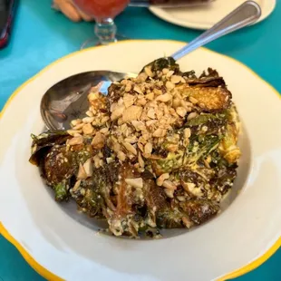 Crispy Brussel Sprouts, Habanero Mayo