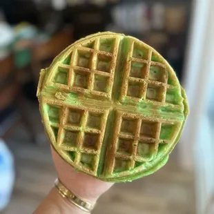 Pandan waffle