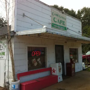 Don't blink...you will miss it!  On the left when headed to Greenwood from Grenada