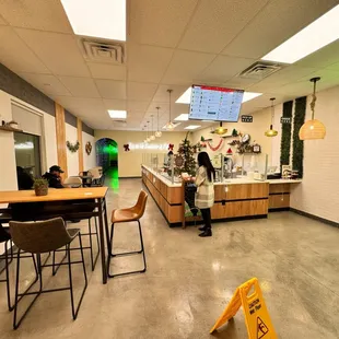 a view of the counter area