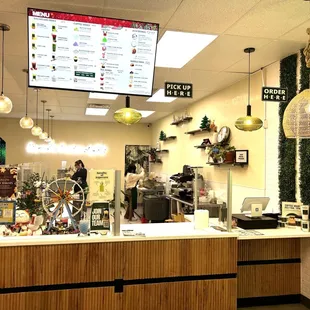 customers at the counter