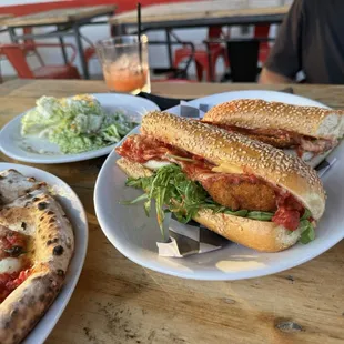 Chick Parm Sandwhich. BOMB