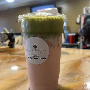 Strawberry matcha
