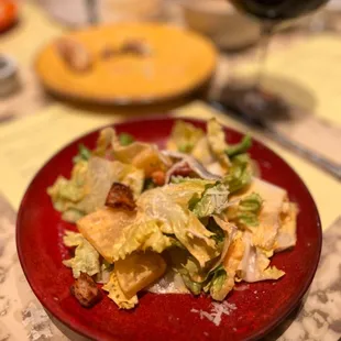 a plate of salad