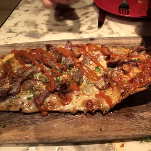 Lamb flatbread - yum!