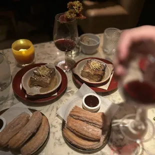 food, dough desserts, donuts