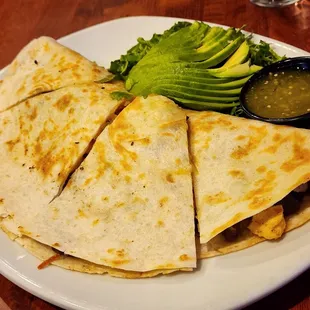 Steak Breakfast Quesadilla special. Yum!