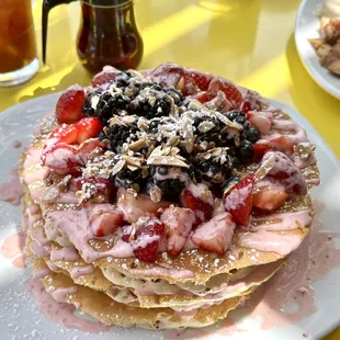 Wild Berry Crunch Pancakes