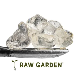 Refined Live Resin Diamonds processed by Raw Garden.