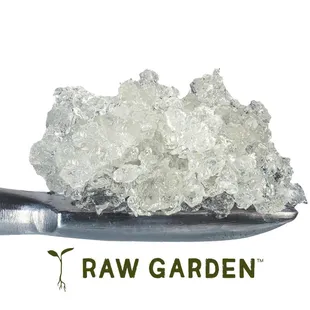 Refined Live Resin Crushed Diamonds processed by Raw Garden.