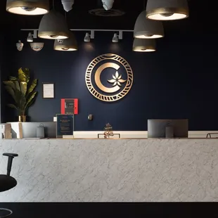 Check-in area in lobby