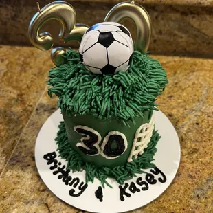 30th birthday soccer cake!