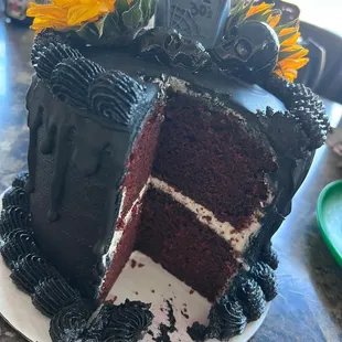 Red velvet cake. Yummy.