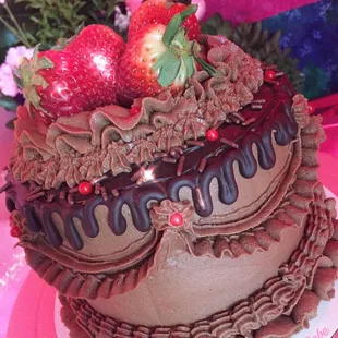 Chocolate Strawberry Cake