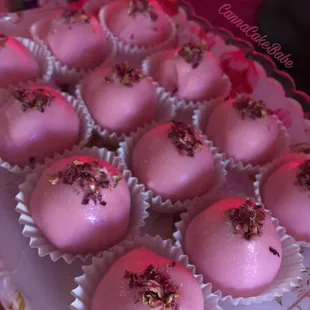 Vanilla Rose Cake Truffles