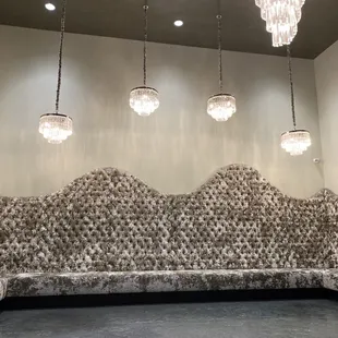 Their elegant, GIANT lobby with this beautiful furniture!