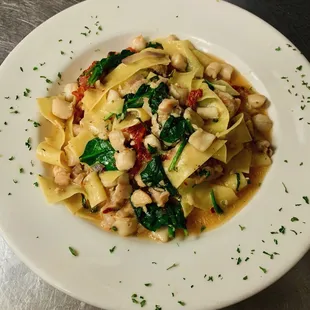 Delicious pasta dishes made to order seafood pappardelle