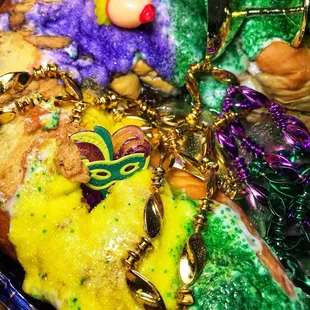 Love how festive this King Cake is! @ Cannata&apos;s - 1/5/19