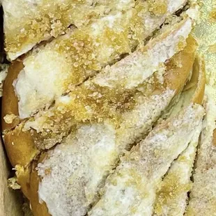Creme brulee king cake